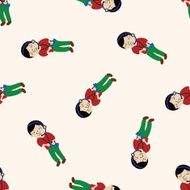 Director cartoon seamless pattern background