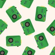 camera cartoon seamless pattern background N68