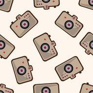 camera cartoon seamless pattern background N69