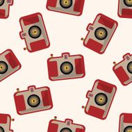 camera cartoon seamless pattern background N72