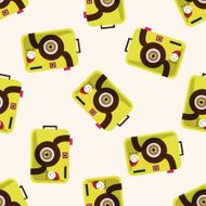 camera cartoon seamless pattern background N75