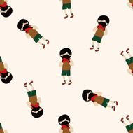 boxer cartoon seamless pattern background N50