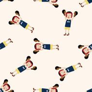 boxer cartoon seamless pattern background N52