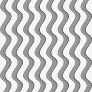 Perforated paper with vertical thick waves