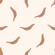 Japanese food sashimi cartoon seamless pattern background N2