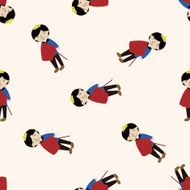 Royal theme prince cartoon seamless pattern background N23
