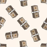 casino cash cartoon seamless pattern background N3