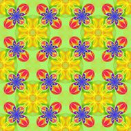 Beautiful symmetrical pattern of the flower petals in fractal design N6