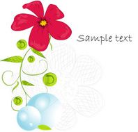 colored floral background N7