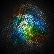 Colorful dark grunge halftone texture background