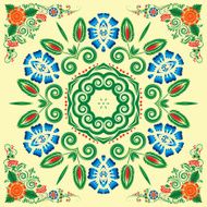 pattern with floral ornament N18