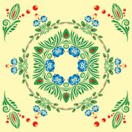 pattern with floral ornament N19