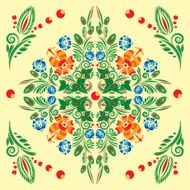 pattern with floral ornament N20