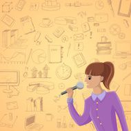 Conference template illustration N32