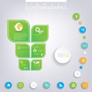 Modern infographic network template with place for your text N7