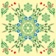 pattern with floral ornament N21