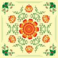 pattern with floral ornament N22