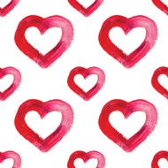 Watercolor hand drawn heart N7