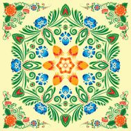 pattern with floral ornament N23