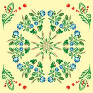 pattern with floral ornament N24