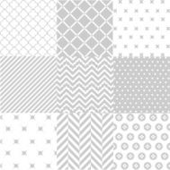 Set of seamless geometric patterns N29