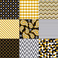 Set of seamless geometric patterns N30