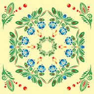pattern with floral ornament N25