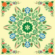 pattern with floral ornament N26