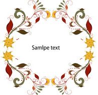 Autumn floral leaves