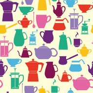 tableware silhouettes on white background