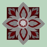 Line Thai art pattern