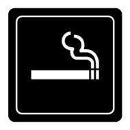 Smoking area labels vector
