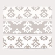 Collection gorizontal banners in the style of Baroque Modern Vector N2