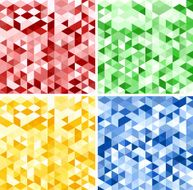 Set of Abstract Triangle Backgrounds N2