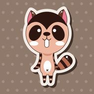 animal squirrel cartoon theme elements N13