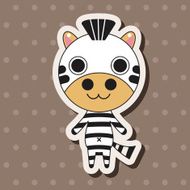 animal zebra cartoon theme elements N11