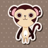 animal monkey cartoon theme elements N23