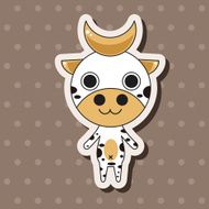animal cow cartoon theme elements N12