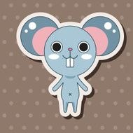 animal mouse cartoon theme elements N23