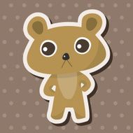 animal bear cartoon theme elements N21