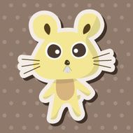 animal mouse cartoon theme elements N24