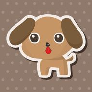 animal dog cartoon theme elements N39