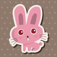 animal rabbit cartoon theme elements N43