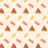 Ice Cream seamless pattern N17