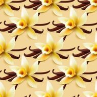 Vanilla flower vector background