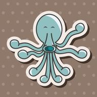 animal octopus cartoon theme elements N6