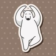 animal polar bear cartoon theme elements N15