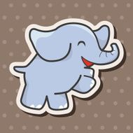 animal elephant cartoon theme elements N24