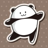 animal panda cartoon theme elements N18