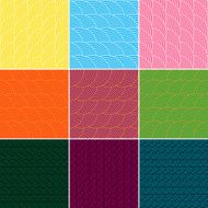 Set of Colourful Geometric Seamless Patterns N3
